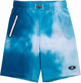 Rokka&Rolla Boys' 4-Way Stretch Swim Trunks Board Shorts Bathing Suit Swimwear with Mesh Lining, UPF 50 