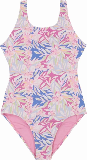 Roxy Girls' One-Piece Swimsuit with UPF 50  Sun Protection, Quick Drying Bathing Suit