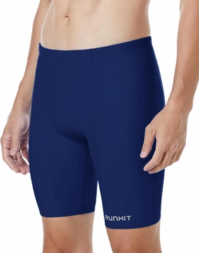 Runhit Men's Swim Jammers Competitive Swim Racing Team Swimsuit Quick Dry Athletic Swimming Shorts UPF 50 