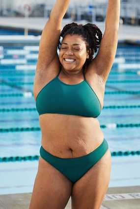 Ruth Bikini Top - Peacock