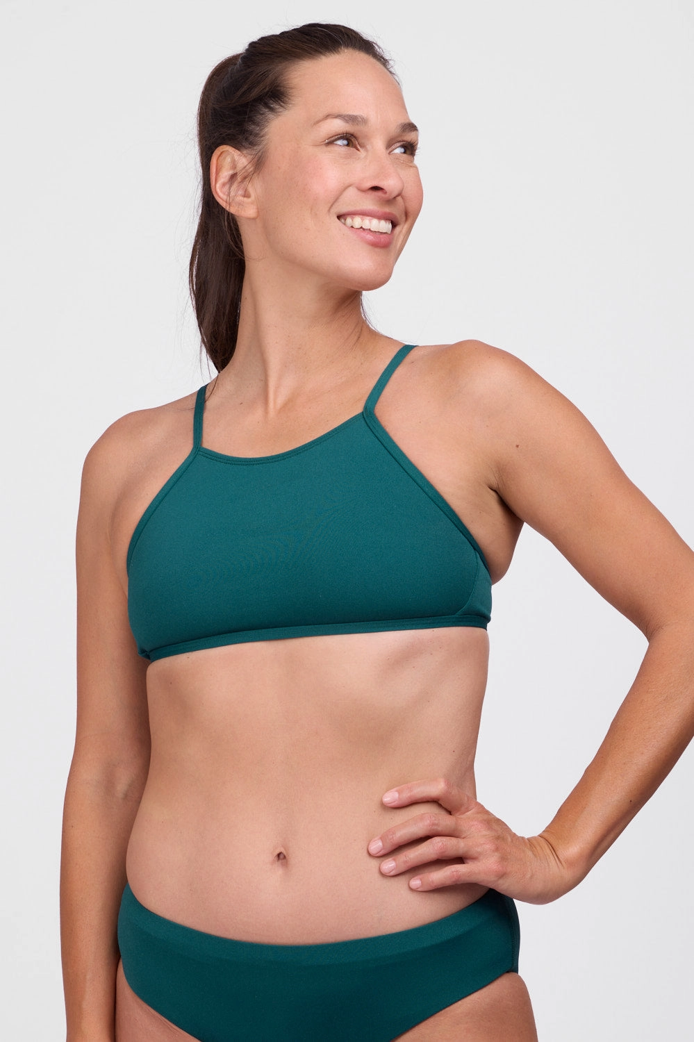 Ruth Bikini Top - Peacock