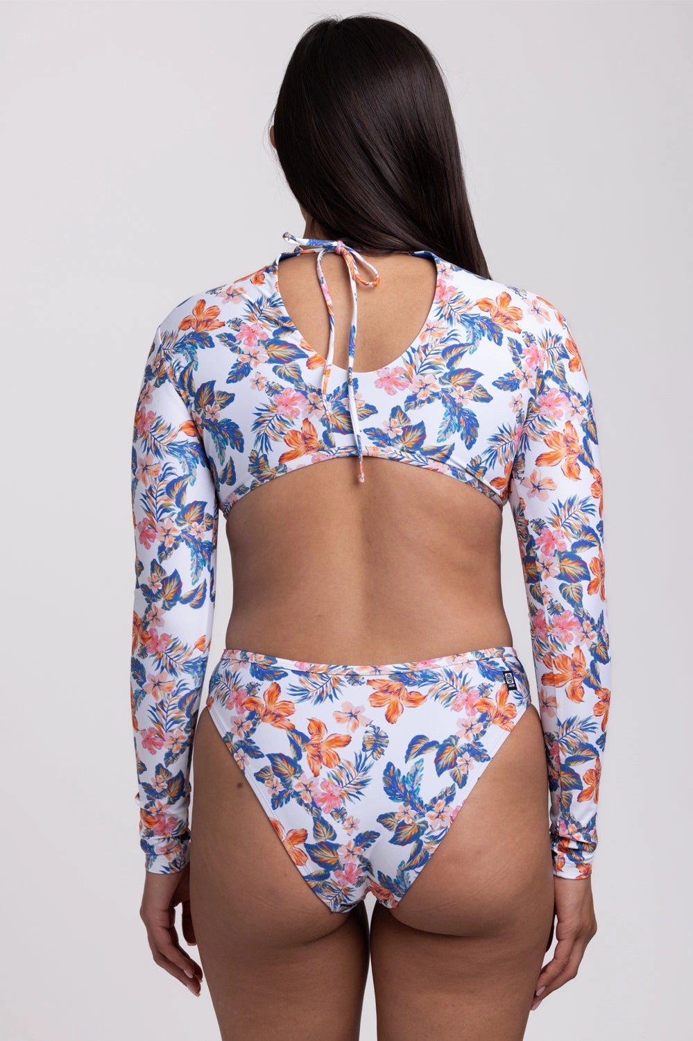 Sabrina Long Sleeve Surf One Piece - Flora Tiki