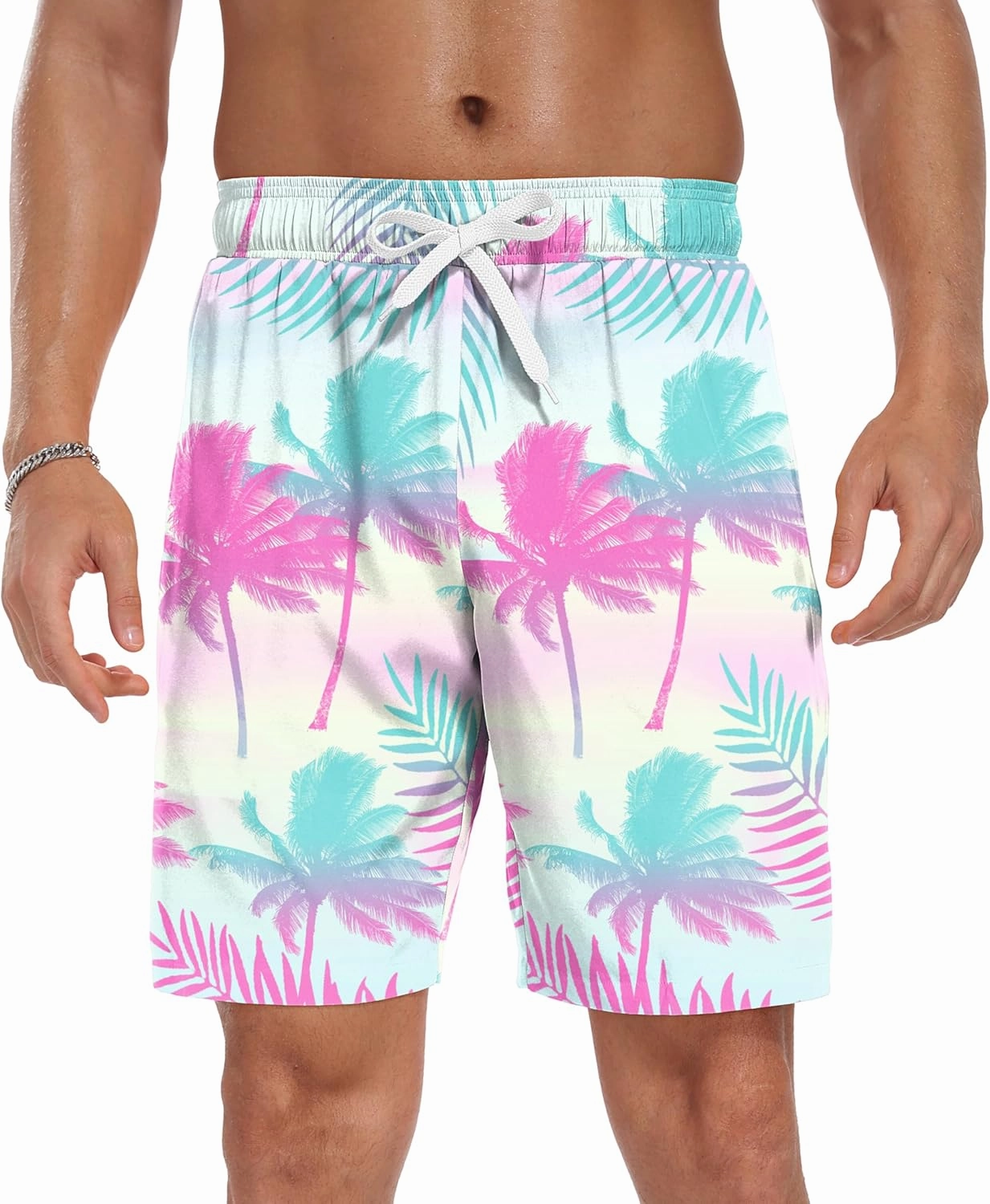 Sailwind Men Swim Trunks with Compression Liner 9" Beach Shorts Quick Dry with Zipper Pockets Board Shorts