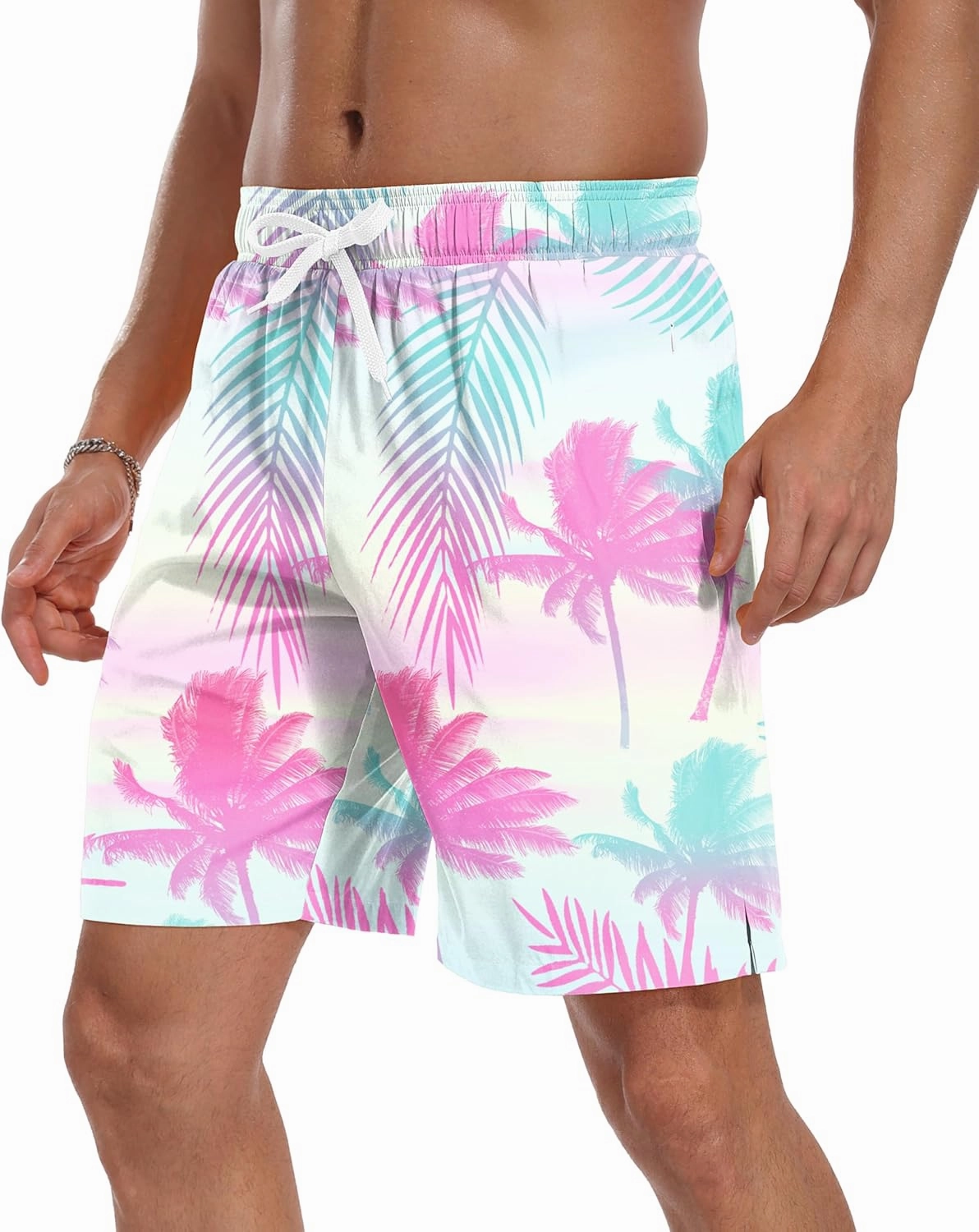 Sailwind Men Swim Trunks with Compression Liner 9" Beach Shorts Quick Dry with Zipper Pockets Board Shorts