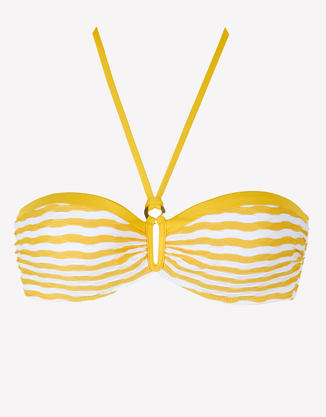 Saona Bandeau Bikini Top - Yellow