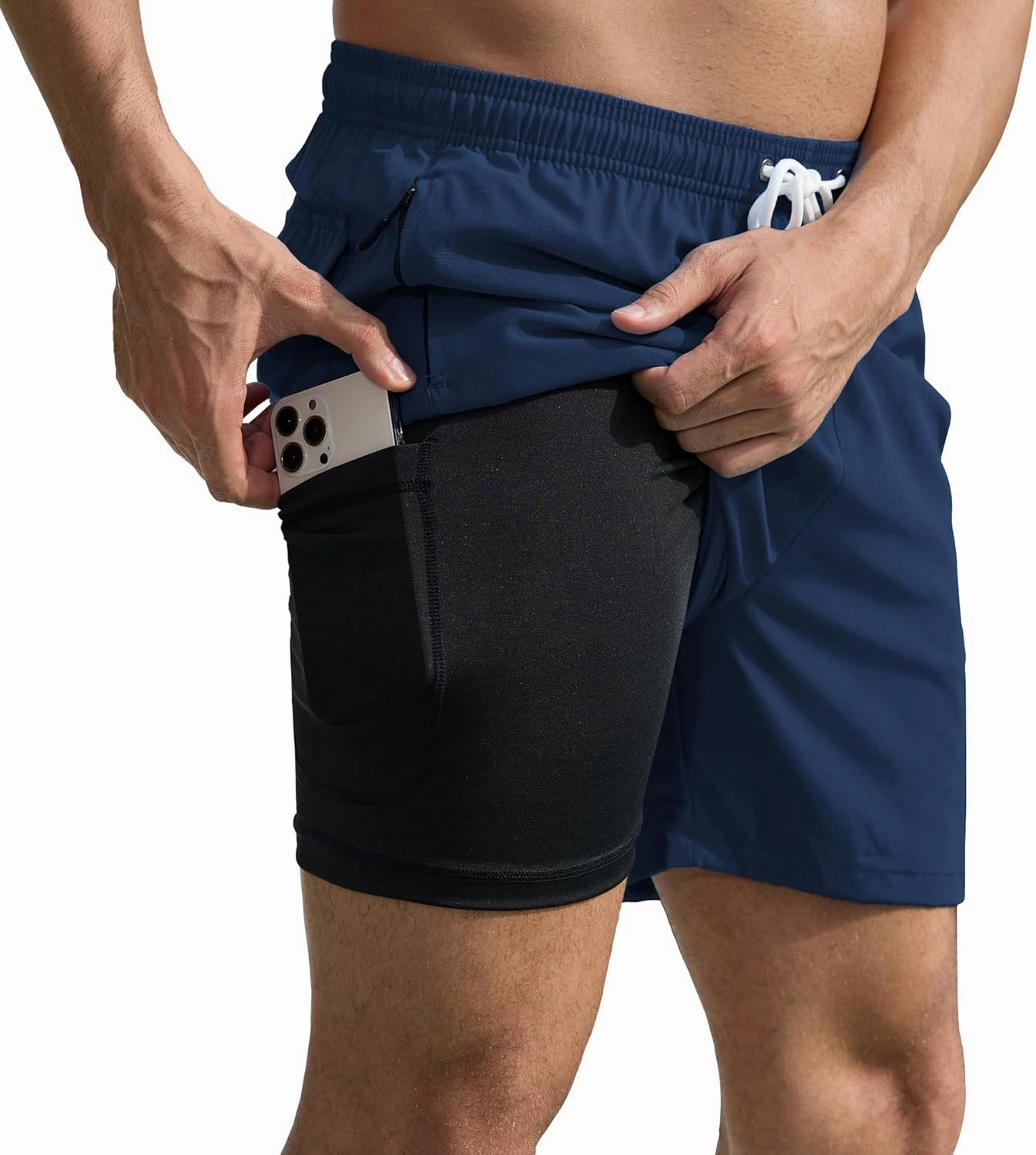 Scotamalone Mens Swim Trunks Swim Shorts Swimming Trunks Swimwear Bathing Suits Quick Dry with Zipper Pockets