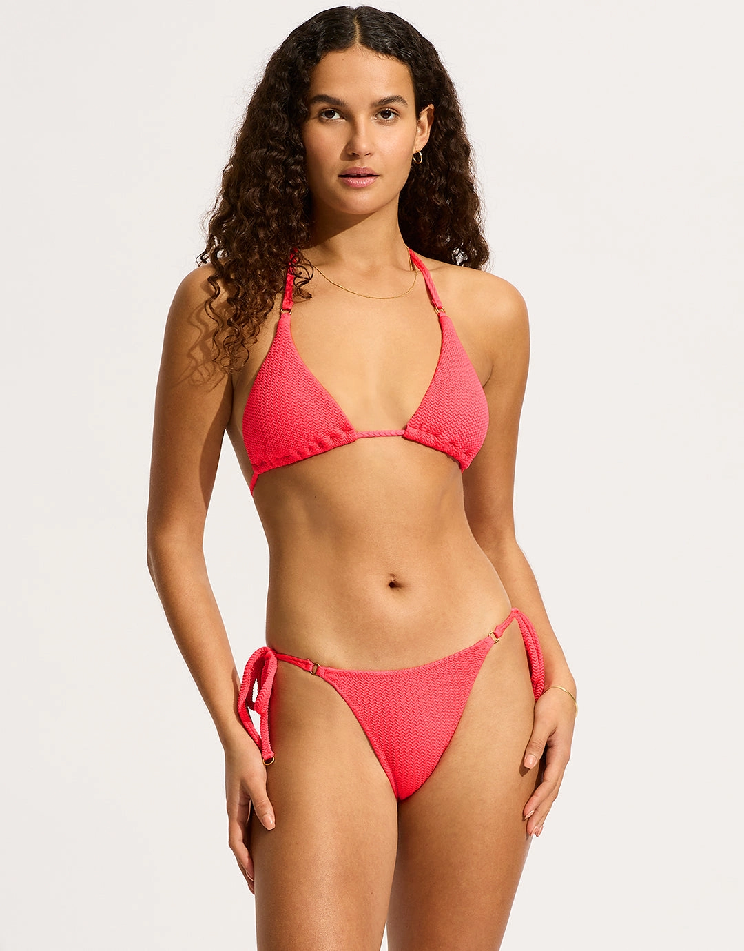Sea Dive Slide Tri Bikini Top - Snapdragon