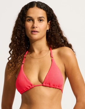 Sea Dive Slide Tri Bikini Top - Snapdragon