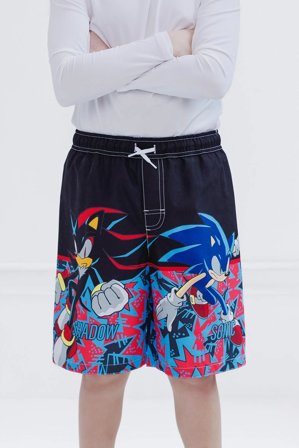 SEGA Sonic The Hedgehog UPF 50  Swim Trunks Toddler to Big Kid Sizes (4T - 14-16)