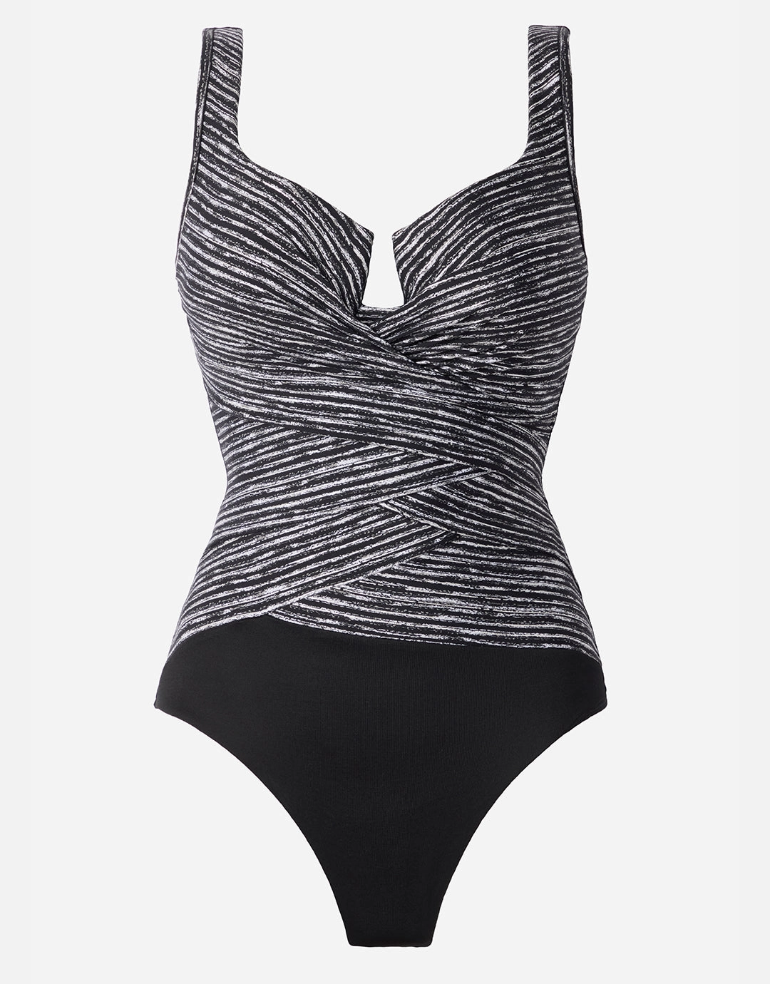 Selenite Layered Escape Swimsuit - Black