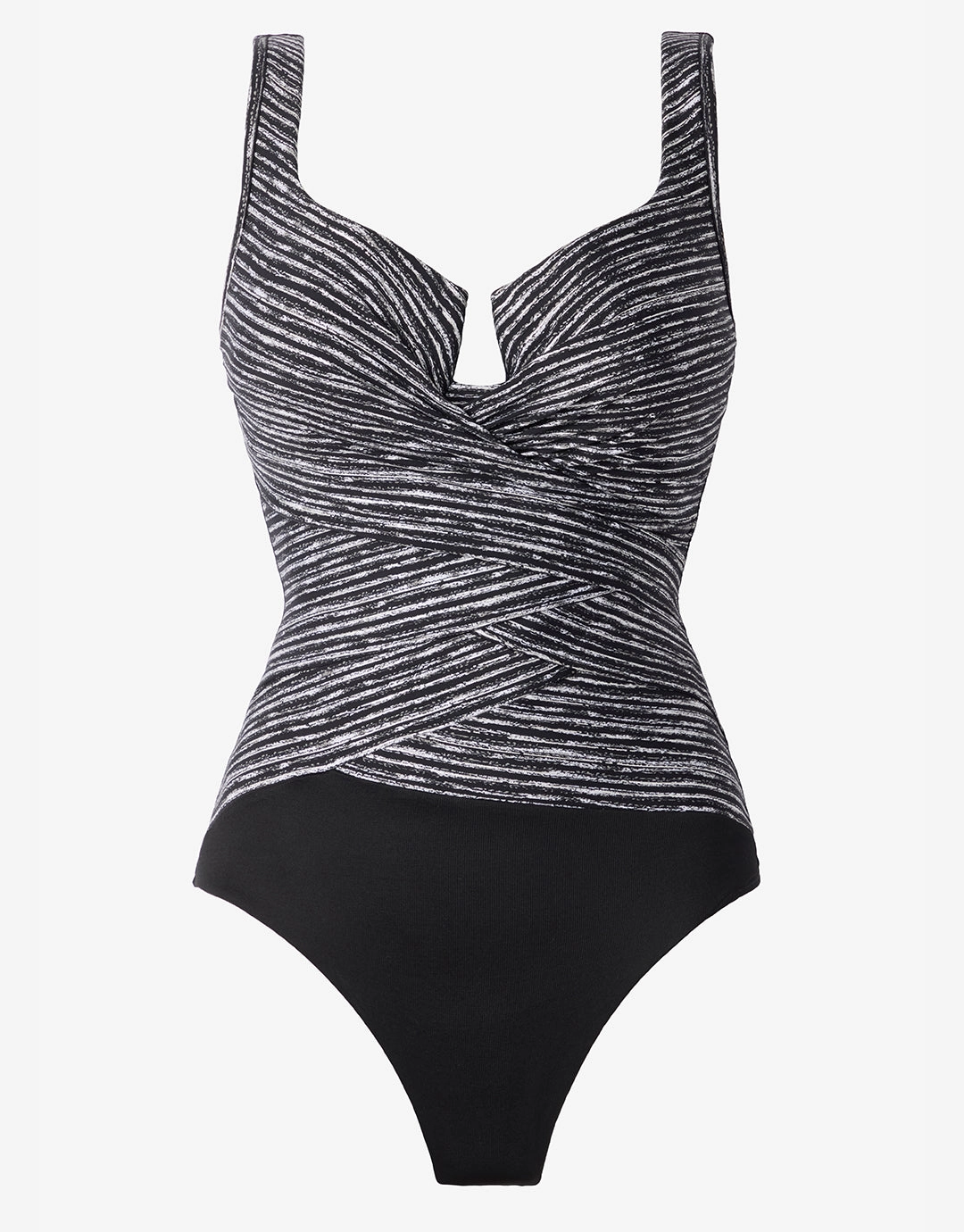 Selenite Layered Escape Swimsuit - Black