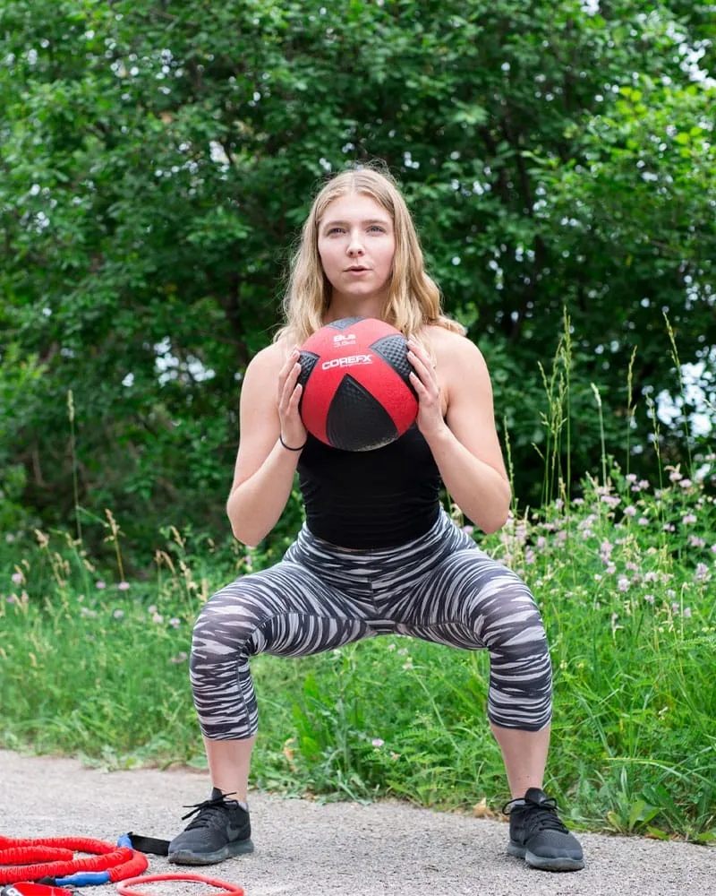 360 Conditioning CFX Rubber Medicine Ball - 10LB, Peloton Bike 