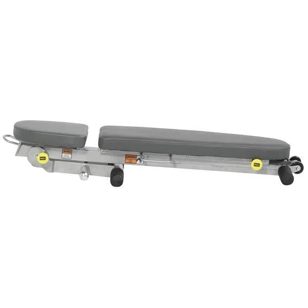 HF-4145 5 Position Folding Bench, Hex dumbbells, Yoga Props