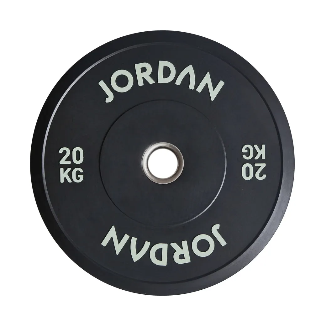 Jordan Black Rubber Bumper Weight Plates, Barbells, Cable machine attachments, Treadmill Parts,Accessories