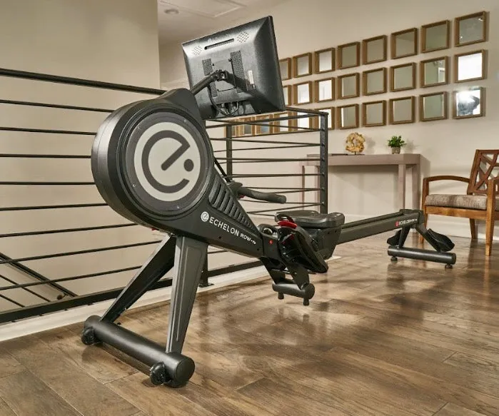 Echelon Row-7S Heavy-Duty Smart Rower, Dumbbell Sets