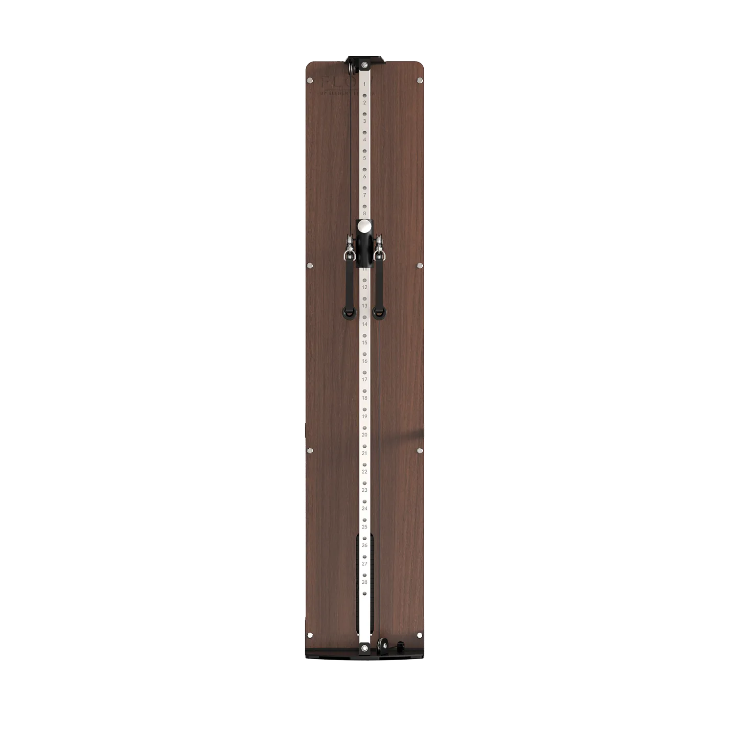 Flow 5 Walnut - Free Standing Functional Trainer / Wall Mounted, Weight bench for home, Peloton Bike 