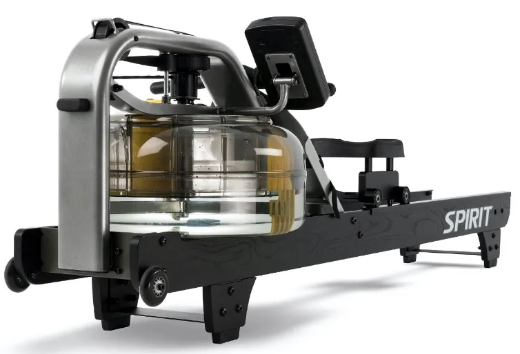 Spirit CRW900 Water Rower, Select Functions, Gym shorts with pockets