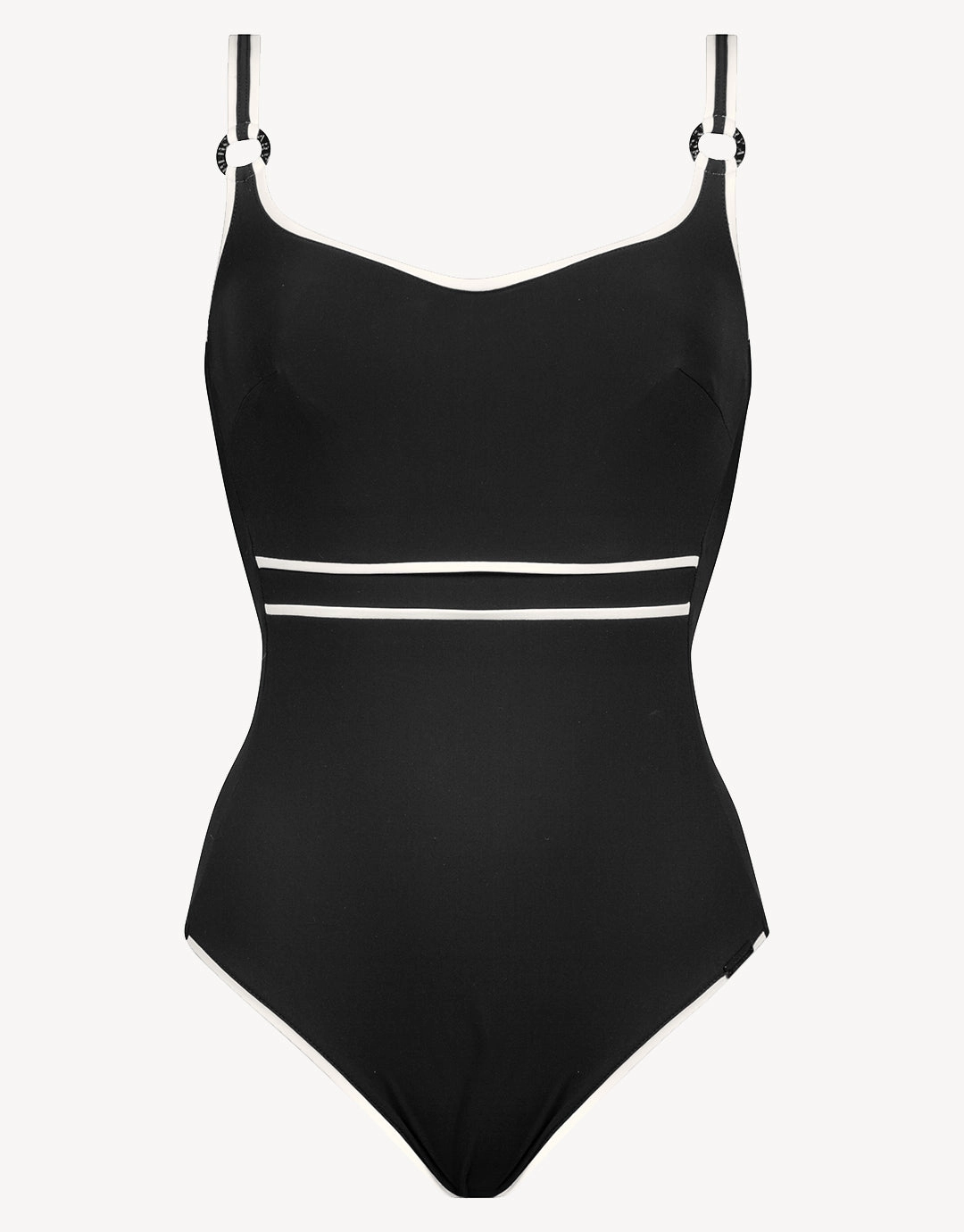 Silence Underwired Swimsuit - Black and White