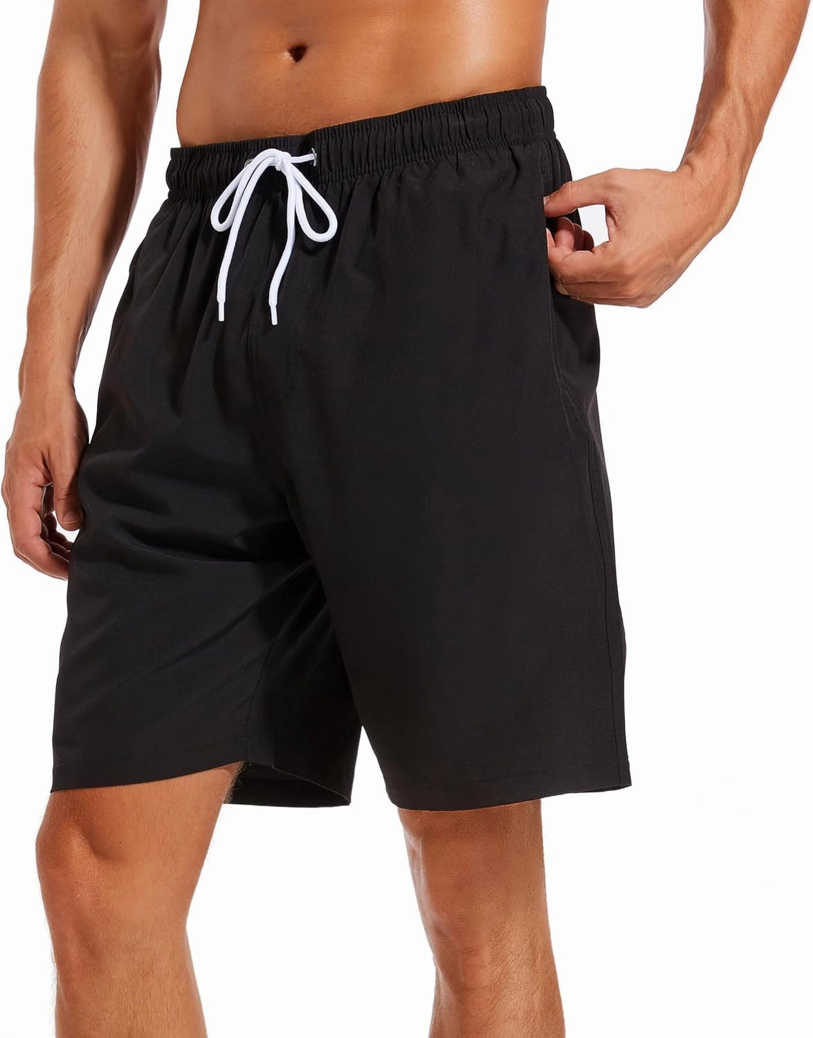 SILKWORLD Mens Swimming Shorts Quick Dry Beach Trunks Swimwear with Mesh Lining