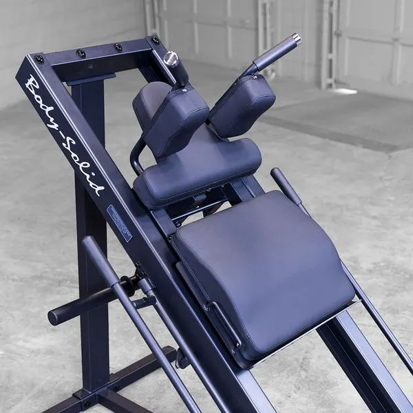 GLPH1100 Leg Press/Hack Squat Machine, Non Electric Treadmill, Adjustable bench for home gym, Storage