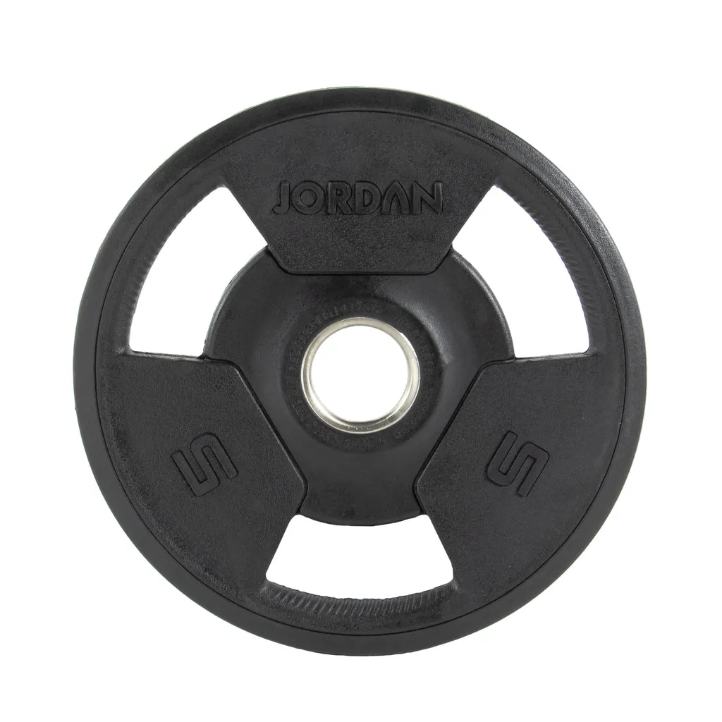 Jordan Rubber Tri-Grip Olympic Plate Sets, Weight Plates