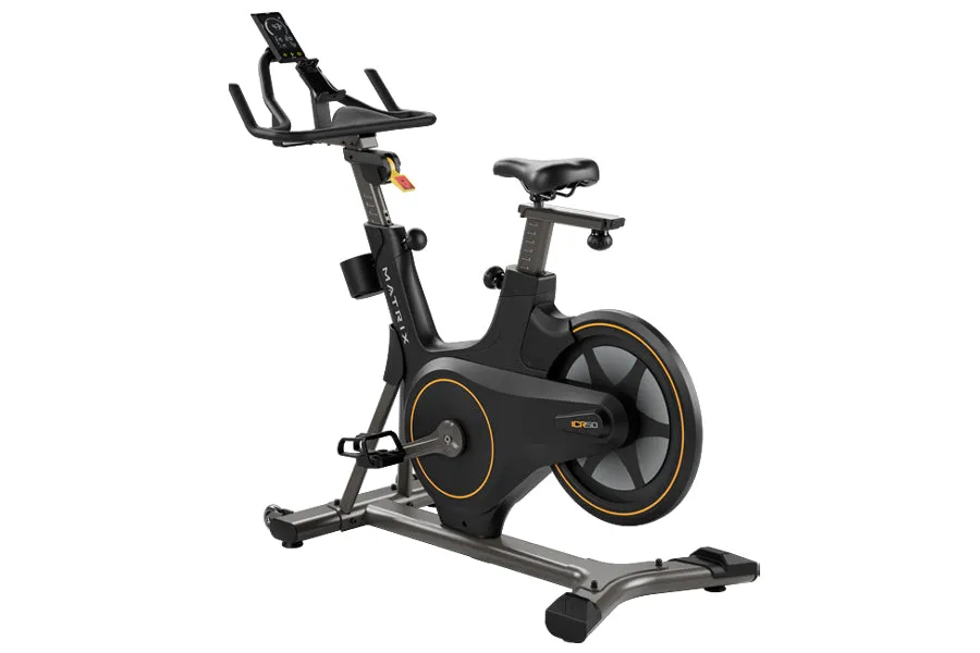 Matrix ICR50 Indoor Cycle (SUMMER SALE w/ FREE 22' IX Console), Steel Plates, Non-slip yoga mat