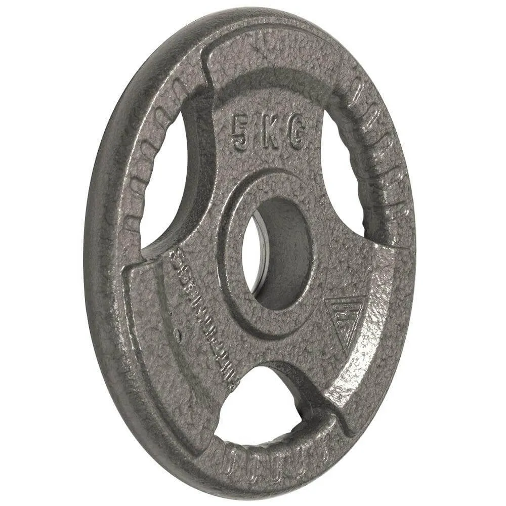 Olympic Cast Iron Tri-Grip Disc | 5kg, Wall mounted bike rack