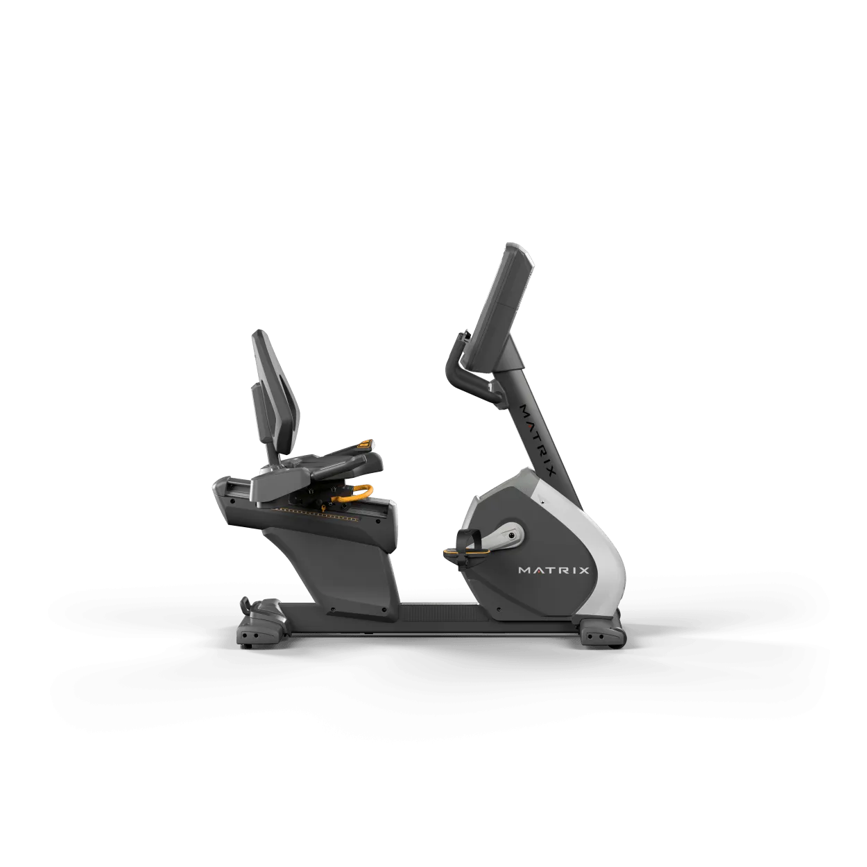 Performance Recumbent Cycle with Touch Console, Round Dumbbells