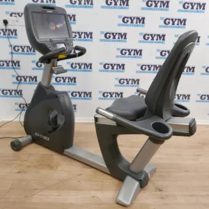 Simple. Smart. Powerful. Refurbished Cybex 770R Recumbent Bike with E3 Console Built to Impress, AI posture sensor, Kids trampoline
