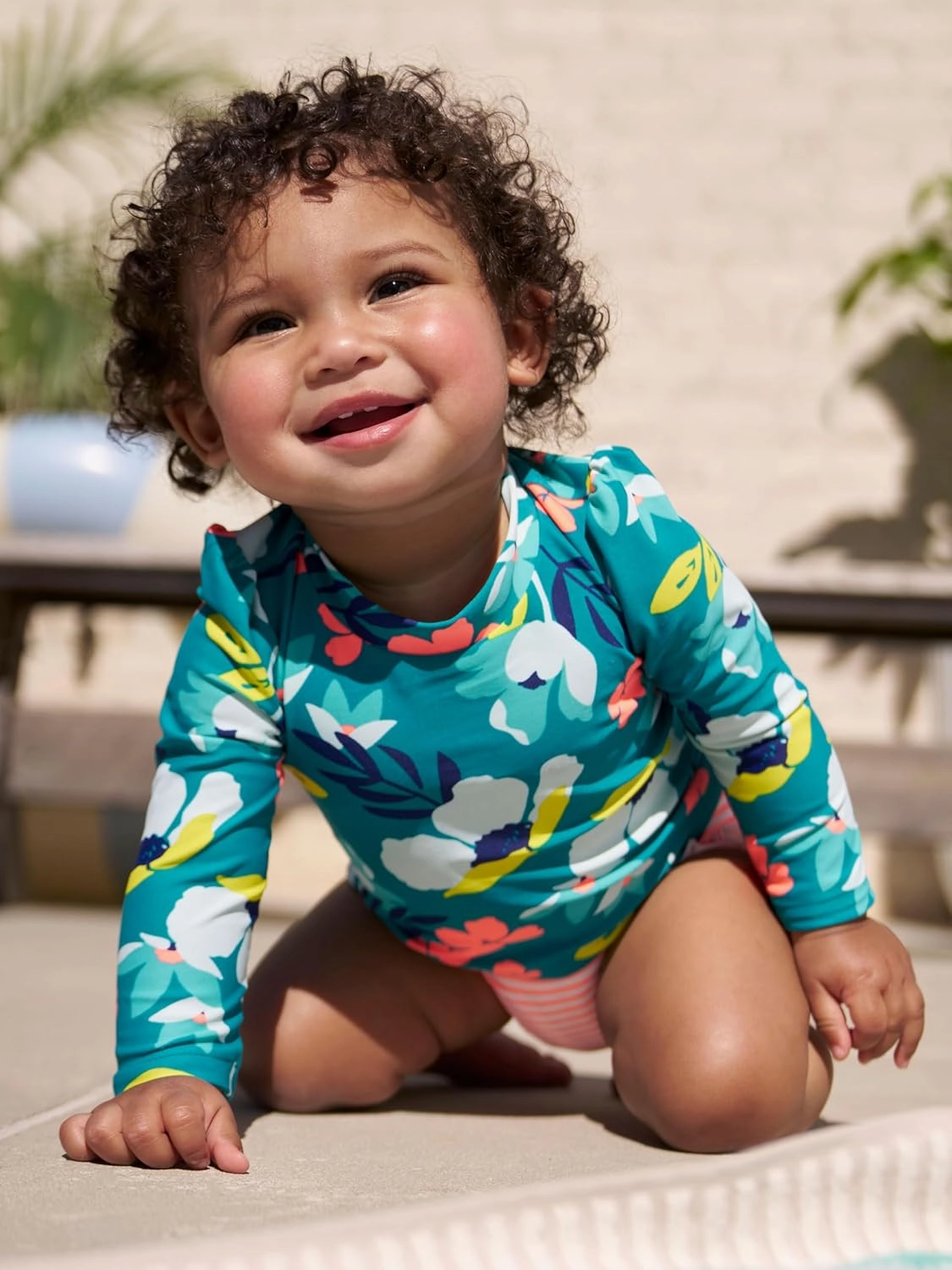 Simple Joys by Carter's Girls' 2-Piece Assorted Rashguard Sets