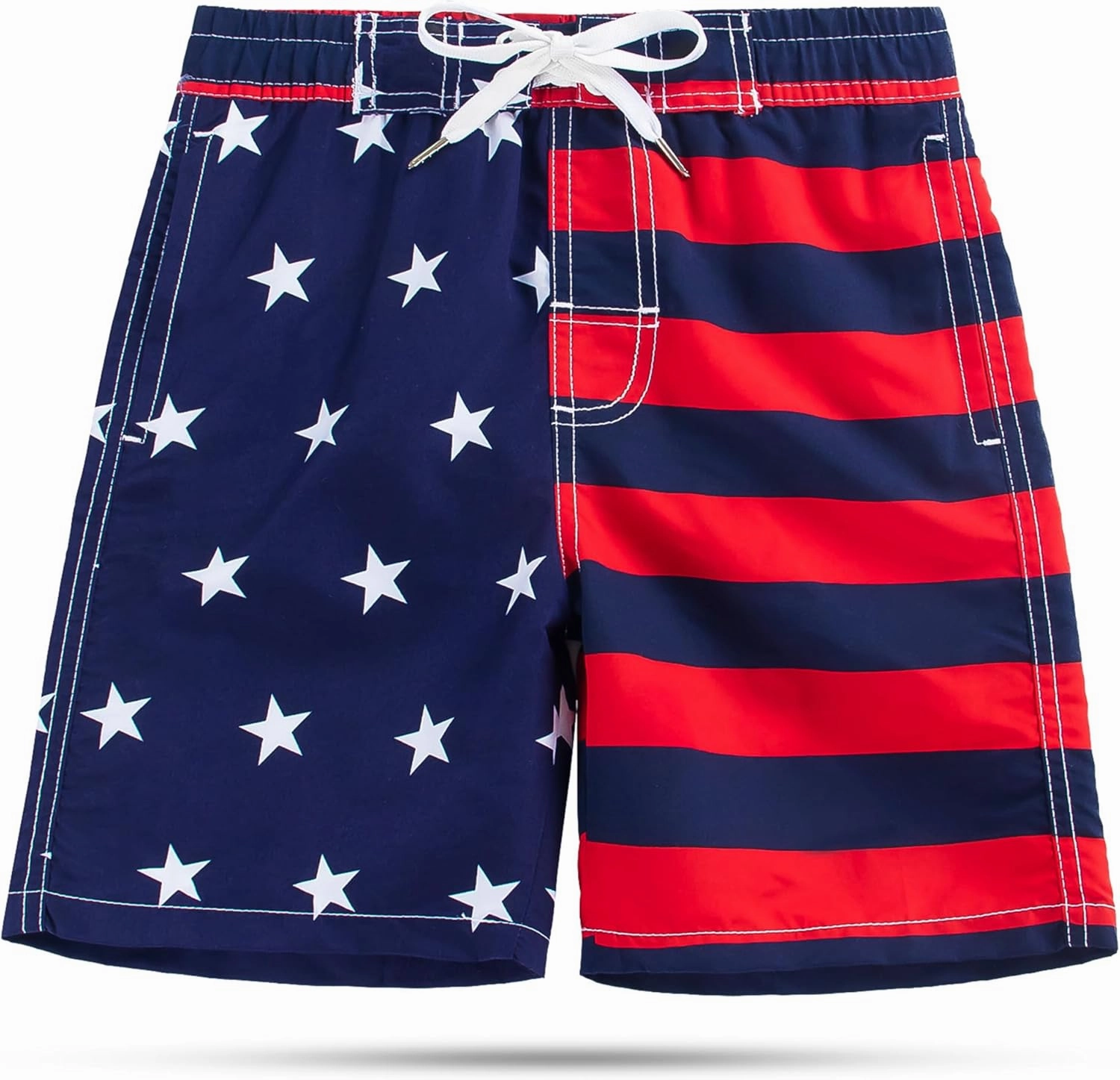 SIX ISLANDS Boys Swim Trunks - Quick-Dry, Comfortable, Ages 5/6 to 18/20 - Fun Patterns, Durable Design Boys Bathing Suit