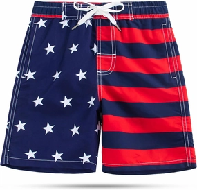 SIX ISLANDS Boys Swim Trunks - Quick-Dry, Comfortable, Ages 5/6 to 18/20 - Fun Patterns, Durable Design Boys Bathing Suit