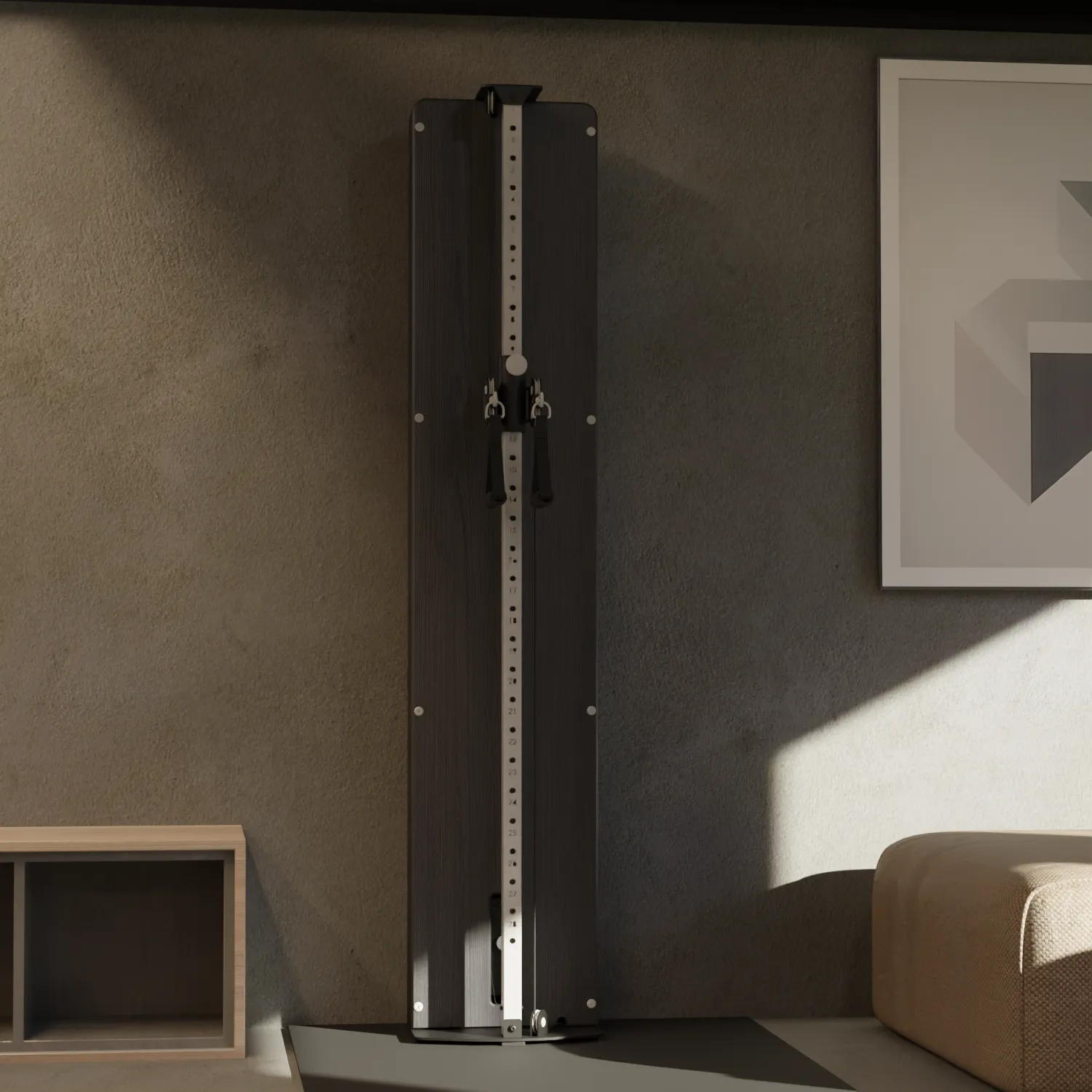 Flow 5 Black - Free Standing Functional Trainer / Wall Mounted, Handles