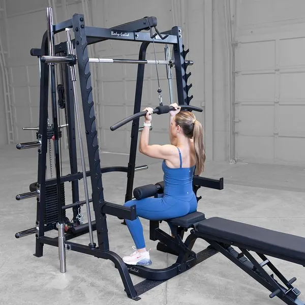 GLA348QS Lat Attachment for Series 7 Smith Machine, Weightlifting Accessories, Knee brace for running