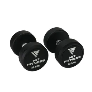 Smart Pick Hit Fitness Round Rubber Dumbbells | 22.5kg Discover the Difference, Legpress,Hack Squats, Quick-dry sweatpants, Weight plate storage pegs
