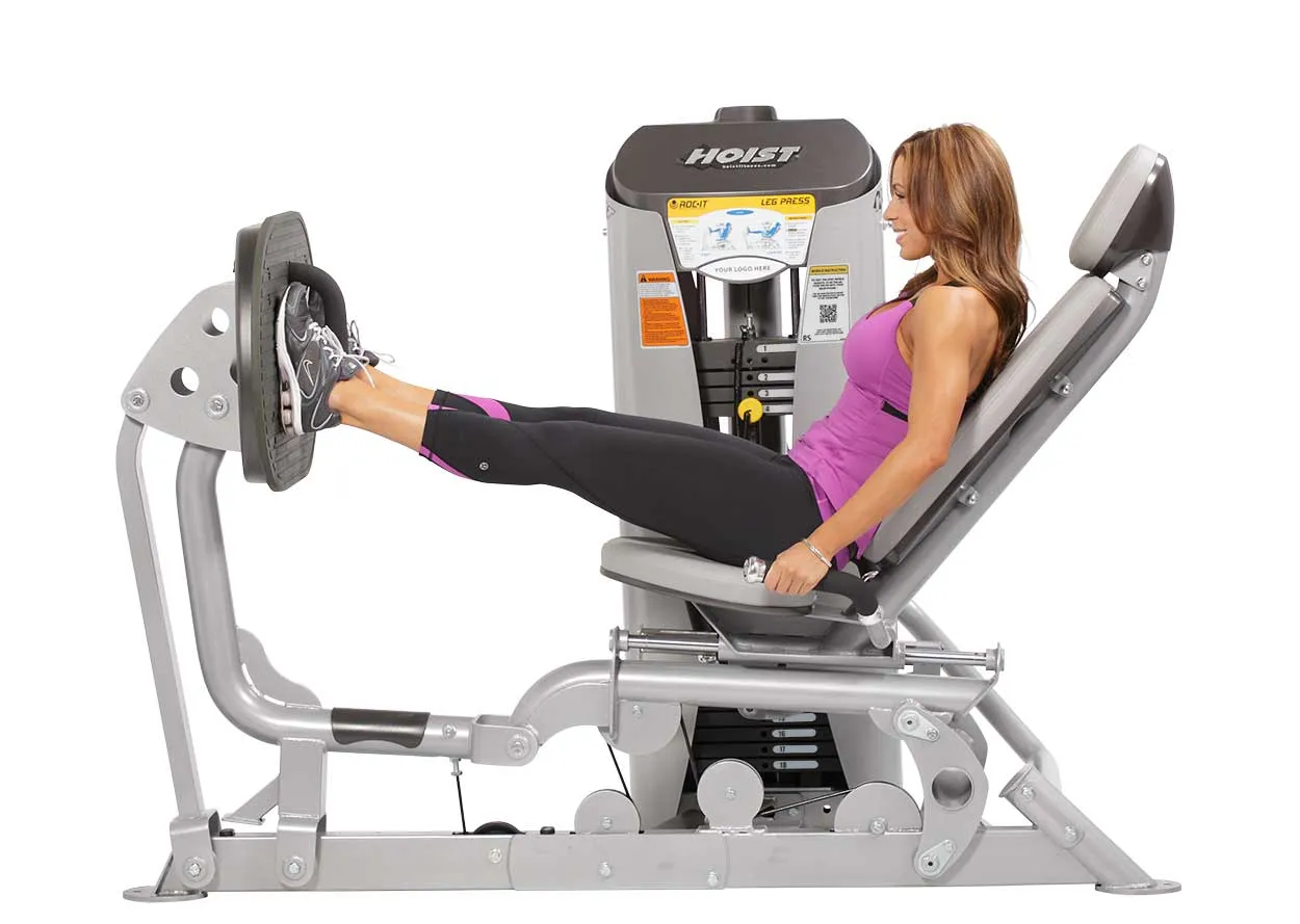 Hoist Leg Press, Treadmill lubricant, Olympic weight plates, Rubber Hex Dumbbells
