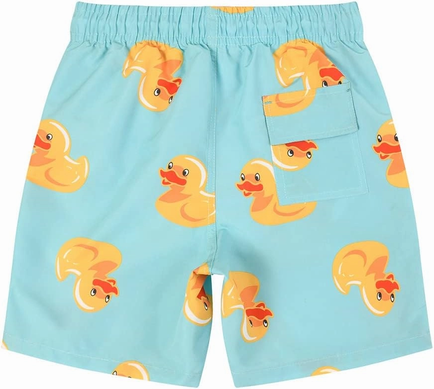 SNOW DREAMS Boys Swim Trunks Quick Dry Swim Shorts Lightweight Bathing Suits Side Pocket