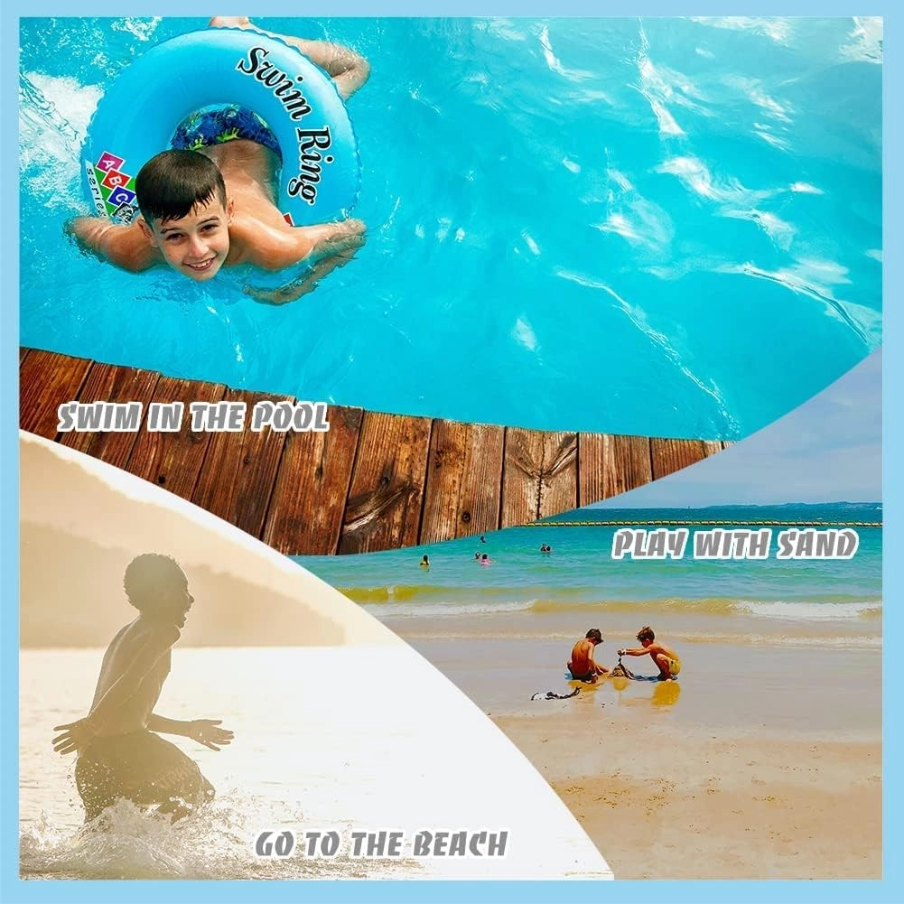 SNOW DREAMS Boys Swim Trunks Quick Dry Swim Shorts Lightweight Bathing Suits Side Pocket