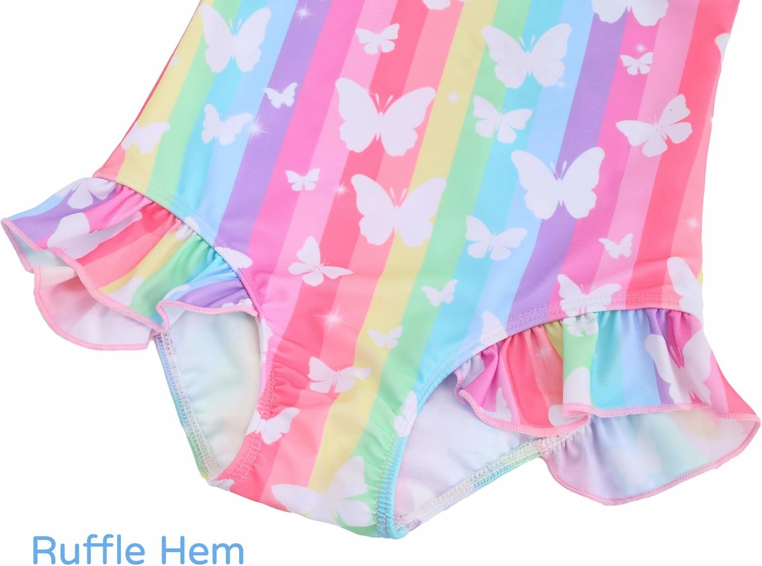 Snowheart Girls Bathing Suit Toddler Swimsuit Girl Hawaiian Floral Ruffle One-Piece Breathable Swimwear 4-10T