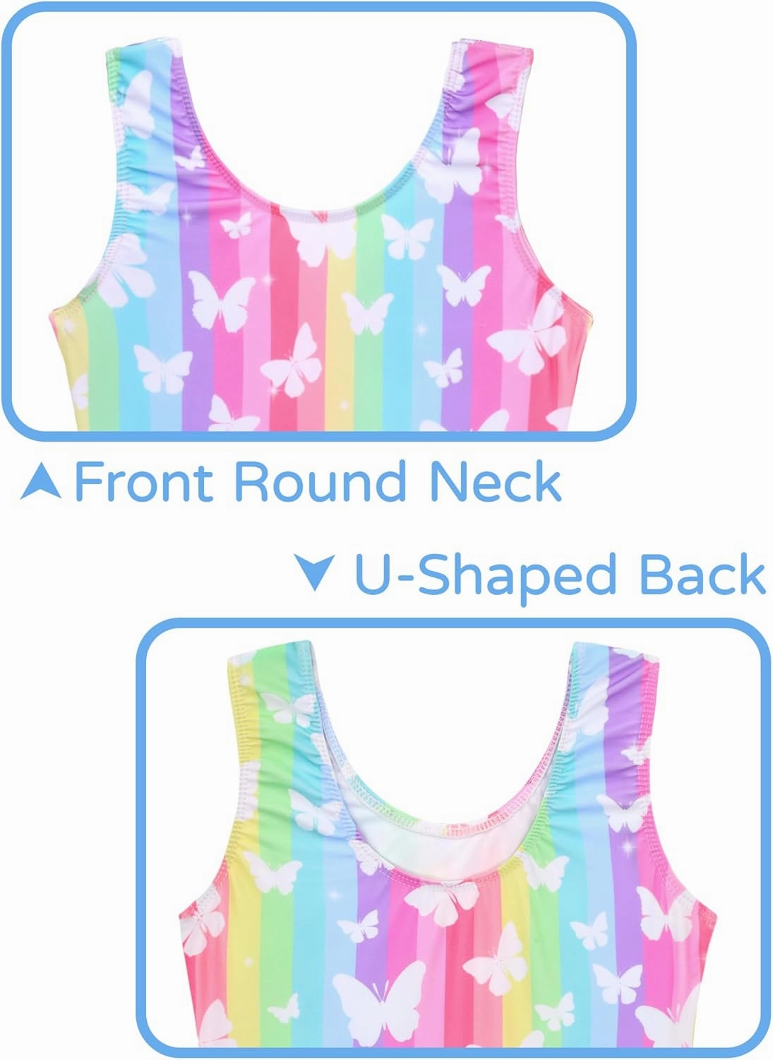 Snowheart Girls Bathing Suit Toddler Swimsuit Girl Hawaiian Floral Ruffle One-Piece Breathable Swimwear 4-10T
