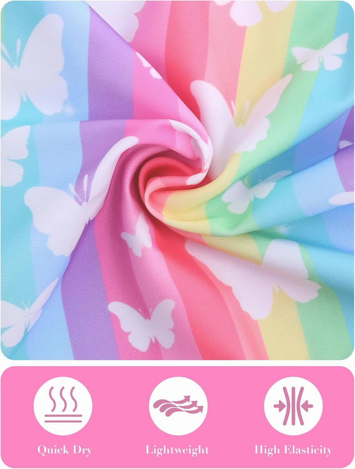Snowheart Girls Bathing Suit Toddler Swimsuit Girl Hawaiian Floral Ruffle One-Piece Breathable Swimwear 4-10T