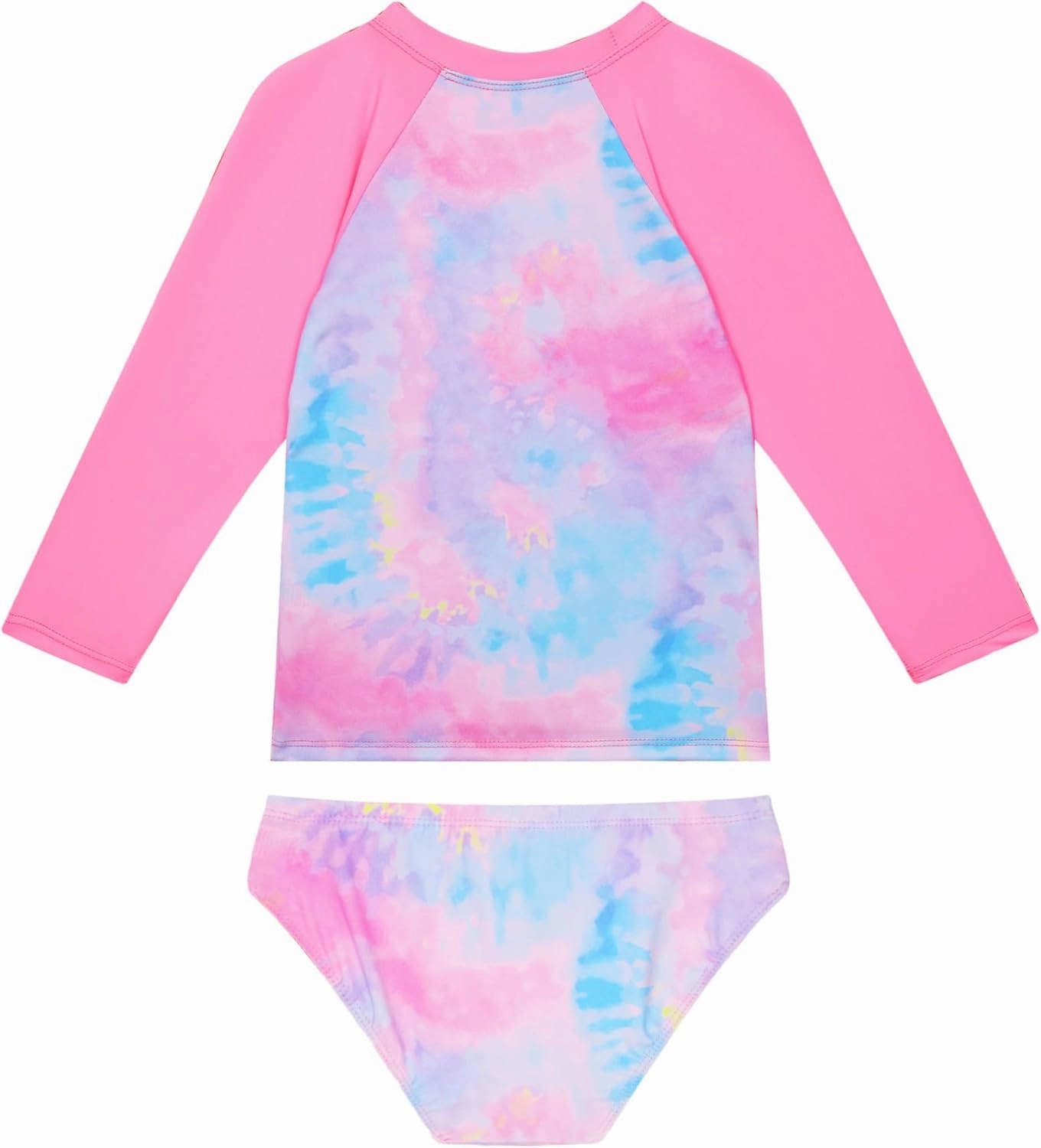 Snowheart Girls Rash Guard Sets Long Sleeves Swimsuit 2 Pieces Tankini Bathing Suit Swimwear for Girls 3-12 Years