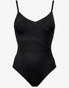 Softline Wrap Swimsuit - Black