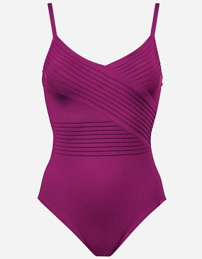 Softline Wrap Swimsuit - Magenta