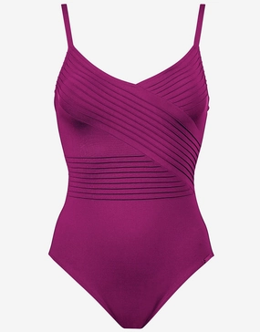 Softline Wrap Swimsuit - Magenta