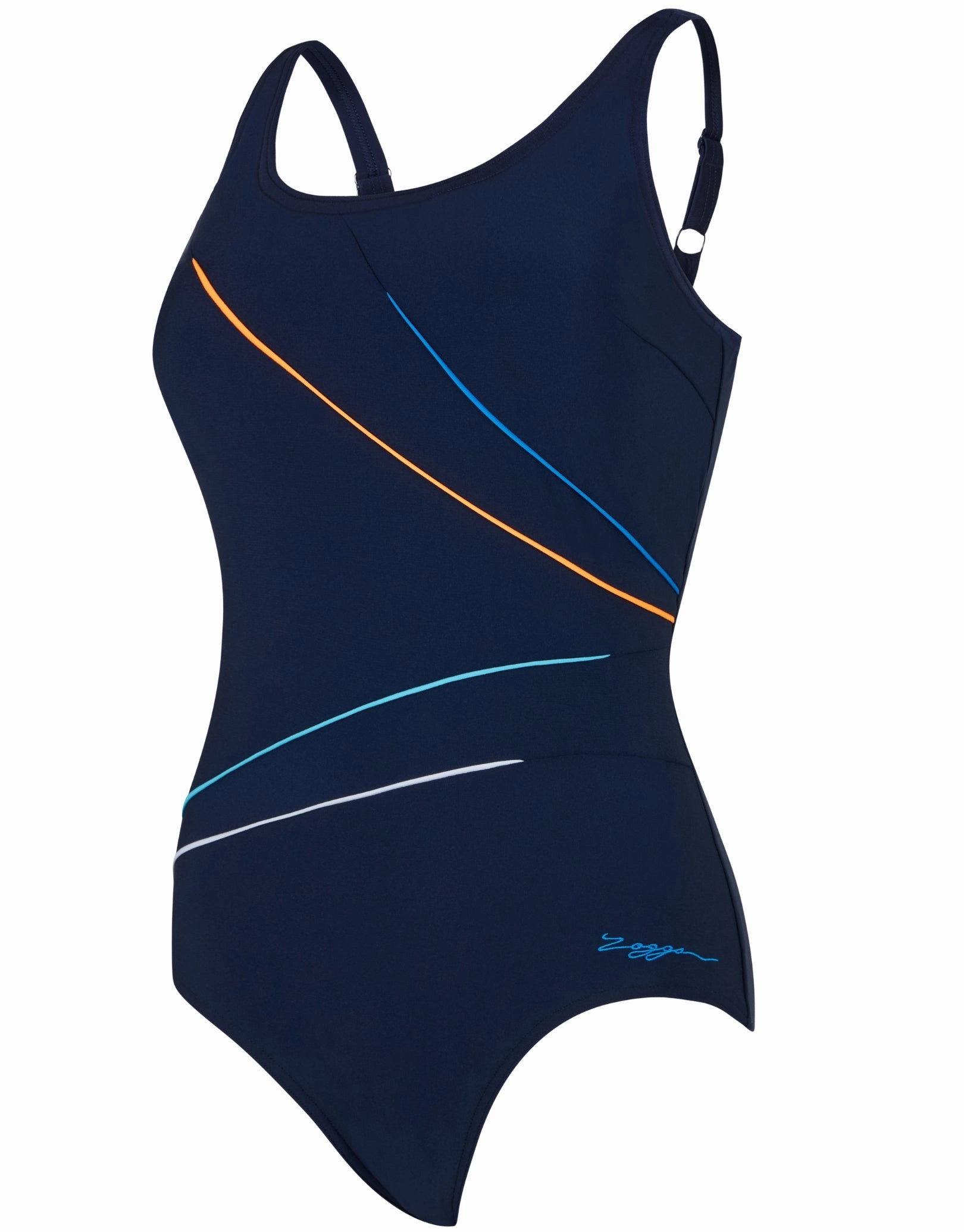 Spatial Adjustable Macmaster Scoopback Swimsuit - Navy