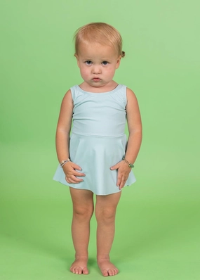 Spearmint | Baby Skirted One-Piece