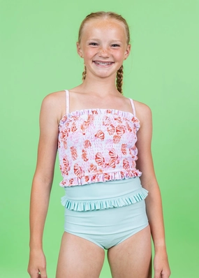 Spearmint | Youth Mid-Ruffle Bottoms