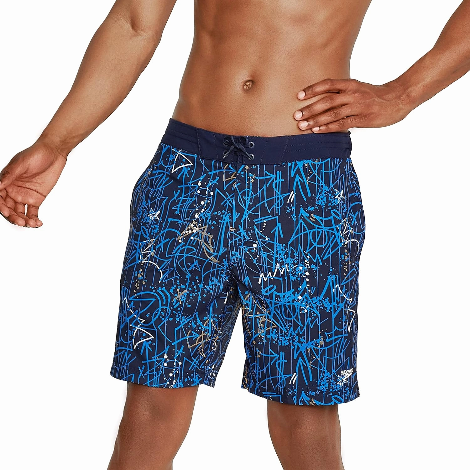Speedo Men's Swim Trunk Knee Length Boardshort Bondi Printed