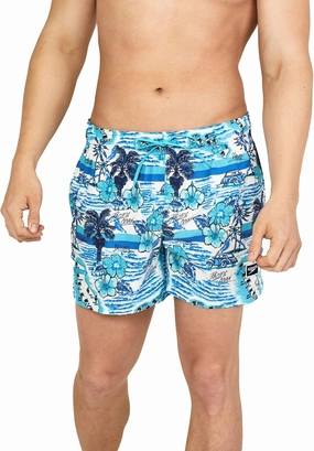Speedo Men's Swim Trunk Short Length Redondo Striped